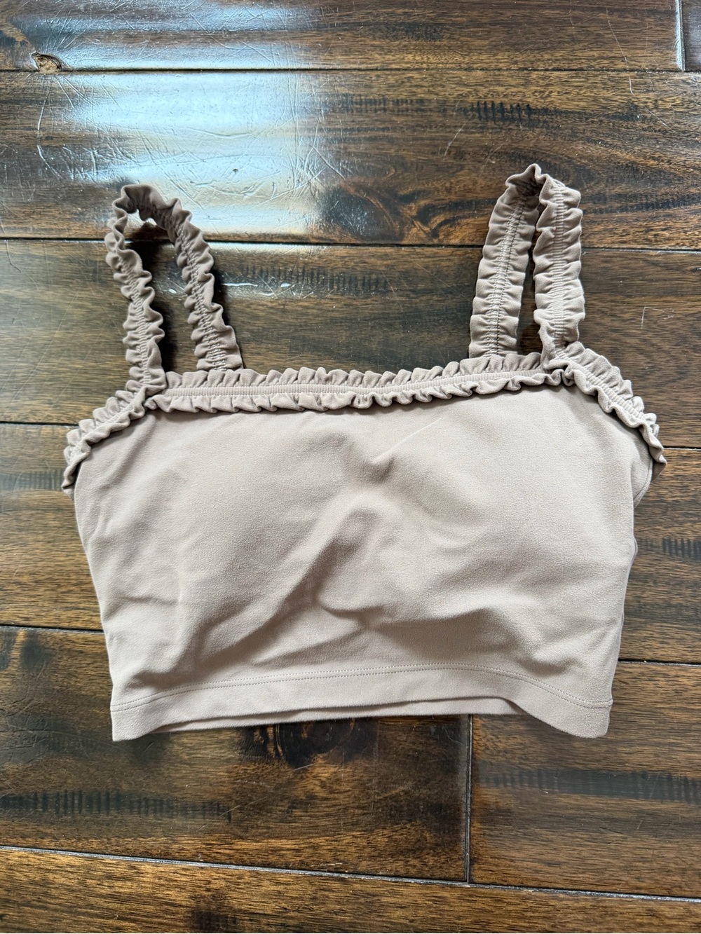 A&F Ruffle Longline Sports Bra - Picture 2 of 5